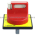Telemecanique KCF2PZ TeSys VARIO - front and red rotary handle - 1 to 3 padlocking Product Image