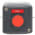Telemecanique XALD111 dark grey station - 1 red flush pushbutton Ø22 spring return 1NO &quot;Arret&quot; Product Image