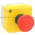 Telemecanique XALK174 yellow station - 1 red mushroom head pushbutton Ø40 turn to release 1NC Product Image