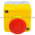 Telemecanique XALK178E yellow station - 1 red mushroom head pushbutton Ø40 turn to release 1NO+1NC Product Image