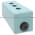 Telemecanique XAPM3503 die-cast empty control station - XAPM - Ø22 - zinc alloy - 3 horizontal openings Product Image