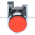 Telemecanique XB4BA42 red flush complete pushbutton Ø22 spring return 1NC &quot;unmarked&quot; Product Image