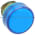 Telemecanique ZB2 BV06 Pilot Light Lens | Blue Product Image