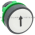 Telemecanique ZB5 AA334 White Flush Pushbutton Head Ø22 Spring Return | Up Arrow Product Image
