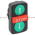 Telemecanique ZB5 AA73134 Green flush/red projecting/green flush triple-headed pushbutton Product Image