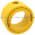 Telemecanique ZBZ 3605 yellow padlock for Ø22 emergency stop pushbutton Product Image