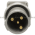 Thomas & Betts DS1307MRA00 MaxGard Screw Cap Male Inlet With Angle Adapter Product Image