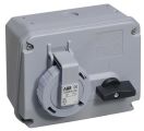 ABB 232MHS12W Switched interlocked socket-outlet, 12h, 32A, IP67, 2P+E Product Image