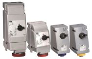 ABB 3125MVS11WH Switched interlocked socket-outlet, vertical, Heavy Duty, 11h, 125A, IP67, 3P+E Product Image