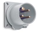 ABB 316B6 Inlet, panel mounting, 6h, 16A, IP44, minimized flange, straight, 3P+E Product Image