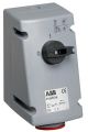 ABB 316MVS6 Switched interlocked socket-outlet, 6h, 16A, IP44, 3P+E Product Image
