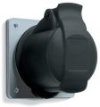 ABB 316RU4 Socket-outlet, panel mounting, 4h, 16A, IP44, unified flange, straight, 3P+E Product Image