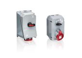 ABB 332MM5 Switched interlocked socket-outlet, 5h, 32A, IP44, 3P+E Product Image