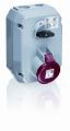 ABB 363MM11 Switched interlocked socket-outlet, 11h, 63A, IP44, 3P+E Product Image