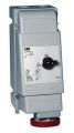 ABB 4125MVS6WH Switched interlocked socket-outlet, vertical, Heavy Duty, 6h, 125A, IP67, 3P+N+E Product Image