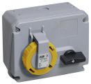 ABB 432MHS4W Switched interlocked socket-outlet, 4h, 32A, IP67, 3P+N+E Product Image