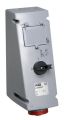 ABB 432MP6WP Switched interlocked socket-outlet prepared for MCB/RCD, 6h, 32A, IP67, 3P+N+E Product Image