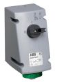 ABB 432MVS2W Switched interlocked socket-outlet, 2h, 32A, IP67, 3P+N+E Product Image