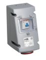 ABB 432RPR6 Socket-outlet with RCD, 6h, 30mA, 32A, IP44, 3P+N+E Product Image