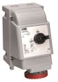 ABB 463MVS6WH Switched interlocked socket-outlet, vertical, Heavy Duty, 6h, 63A, IP67, 3P+N+E Product Image
