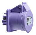 ABB CUIST-332 Socket-outlet for panel mounting for extra low voltage, 32A, IP44, 3-pole, angled type Product Image