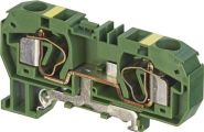ABB D10/10.P.2L D10/10.P.2L Spring Terminal Blocks - Ground with 2 connections - Green-Yellow Product Image