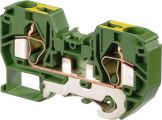 ABB D16/12.P.2L D16/12.P.2L Spring Terminal Blocks - Ground with 2 connections - Green-Yellow Product Image