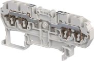ABB D2.5/5.2L.2L D2.5/5.2L.2L Spring Terminal Blocks - 2 feed-through with 4 connections - Grey Product Image