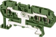 ABB D2.5/5.P.3L D2.5/5.P.3L Spring Terminal Blocks - Ground with 3 connections - Green-Yellow Product Image