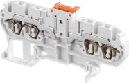 ABB D2.5/5.SNBT.4L-1SNA290131R2200 D2.5/5.SNBT.4L Spring Terminal Blocks - Disconnect with blade - with test socket - Grey, Orange Product Image