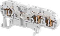 ABB D4/6.N.3L D4/6.N.3L Spring Terminal Blocks - Feed-through with 3 connections - Blue Product Image