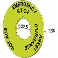 ABB E-SIGN-ENFD-22.5 Emergency Stop Sign EN F D, 22.5mm Product Image
