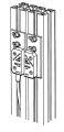 ABB JSM-D4H JSM D4H Fitting for ADAM/EVA incl. accessories Product Image