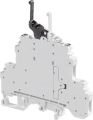 ABB M4/6.D2.2S2.T23 M4/6.D2.2S2.T23 Screw Clamp Terminal Blocks - Disconnect - with 2 independent switching circuits and test sockets - Grey Product Image