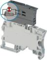 ABB ZS10-SF-R1 ZS10-SF-R1 Screw Clamp Terminal Block - for Fuses 6.3x32 mm - with blown fuse indicator by red LED 24-110V- Grey Product Image