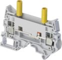 ABB ZS10-ST-T4 ZS10-ST-1 Screw terminal block - Test disconnect with sliding link and with 2 test sockets- Grey Product Image