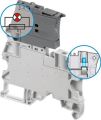 ABB ZS4-SF-R2 ZS4-SF-R2 Screw Clamp Terminal Block - for Fuses 5x20 mm - Grey - with blown fuse indicator by red LED 24-60V and 2 test Product Image