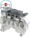 ABB ZS4-SF1-R1 ZS4-SF1-R1 Screw Clamp Terminal Block - for Fuses 5x20 and 5x25 mm - Grey - with blown fuse indicator by red LED 24-60V Product Image