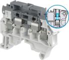ABB ZS4-SF1-T2 ZS4-SF1-T2 Screw Clamp Terminal Block - for Fuses 5x20 and 5x25 mm - Grey - with 2 test socket screws DIA 2 mm 0.079 in Product Image