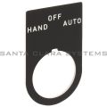 Allen Bradley 800E-35BE128 Legend Plate Hand-Off-Auto Product Image