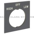 Allen Bradley 800H-W155 Legend Plate | High - Off - Low Product Image