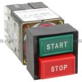 Allen Bradley 800MB-DB16B64 Square Dual Operator Momentary Push Button Top Flush Button: Green Bottom Extended Button:Red 2 N.O. 2 N.C. Product Image