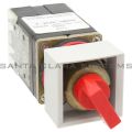 Allen Bradley 800MS-HA5BB Small Square 2 Position Selector Spring Return Red Knob Product Image