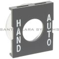 Allen Bradley 800MS-WS52 Legend Plate | Hand-Auto Product Image