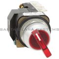 Allen Bradley 800T-16HR17KB6AA Illuminated Selector Switch Type 4,13, 2 Position Maintained Xfmr 120V 60/50Hz Red Knob Lever Product Image