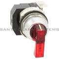 Allen Bradley 800T-16JR20KQ1AX NEMA 4,13 Illuminated Selector Switch 3 Positon Spr Ret Both Xfmr 120V 50/60Hz Red Knob Lever Product Image