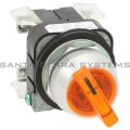 Allen Bradley 800T-24HAH2KB6AX Illuminated Selector Switch Type 4,13 / 2 Position Maintained Full Voltage 24V / 24V LED Amber Knobs Product Image