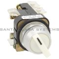 Allen Bradley 800T-24HW2KB6AA Illuminated Selector Switch Type 4,13 2 Position Maintained Full Voltage 24V White Knob Product Image