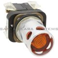 Allen Bradley 800T-QA12A Pushbutton Illum Moment Ext Guard Amber Product Image