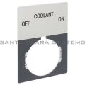Allen Bradley 800T-X528J 800T Legend Plate,Jumbo,Off-Coolant-On Product Image